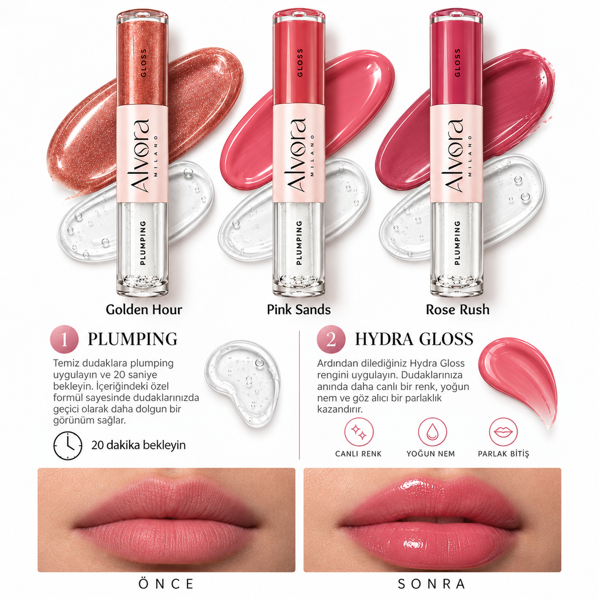 Çift Gloss - Rose Rush